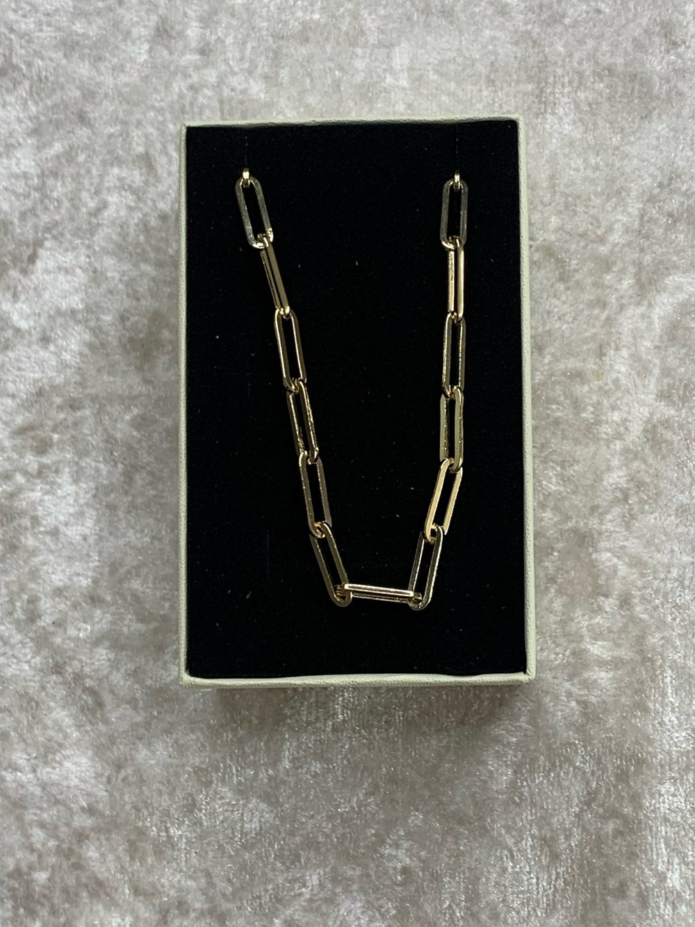 NWOT! 18K gold Layered/Gold Bonded 3.8mm Paperclip Chain 22 inch Necklace - Picture 9 of 15